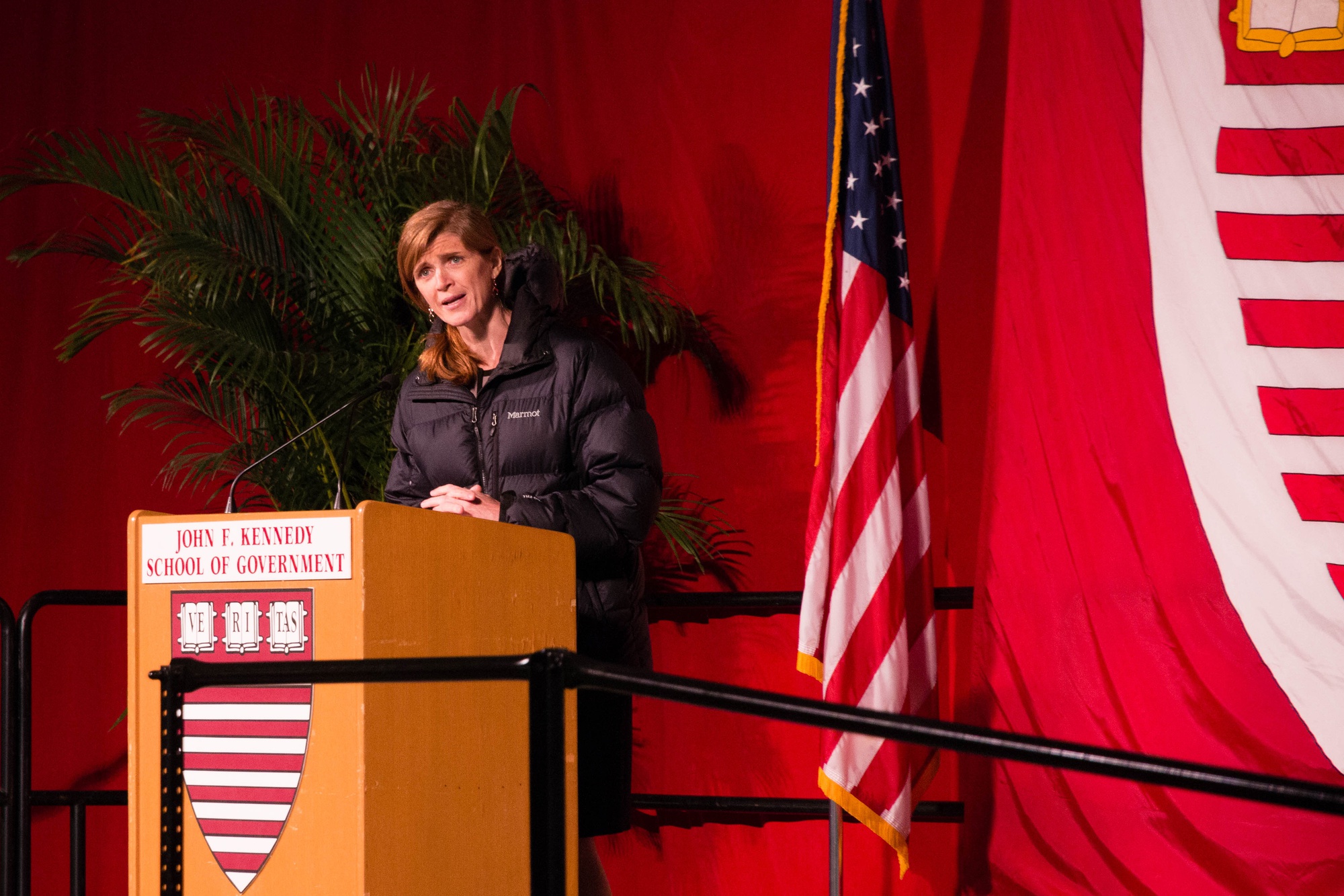 Samantha J. Power, the U.S. Ambassador to the United Nations, describes the meaning of Democracy both in the U.S. and the world at the Harvard Kennedy School Class Day.