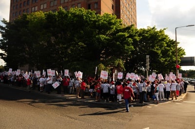 Cover image for March Outside the Boston-Cambridge Doubletree Hotel