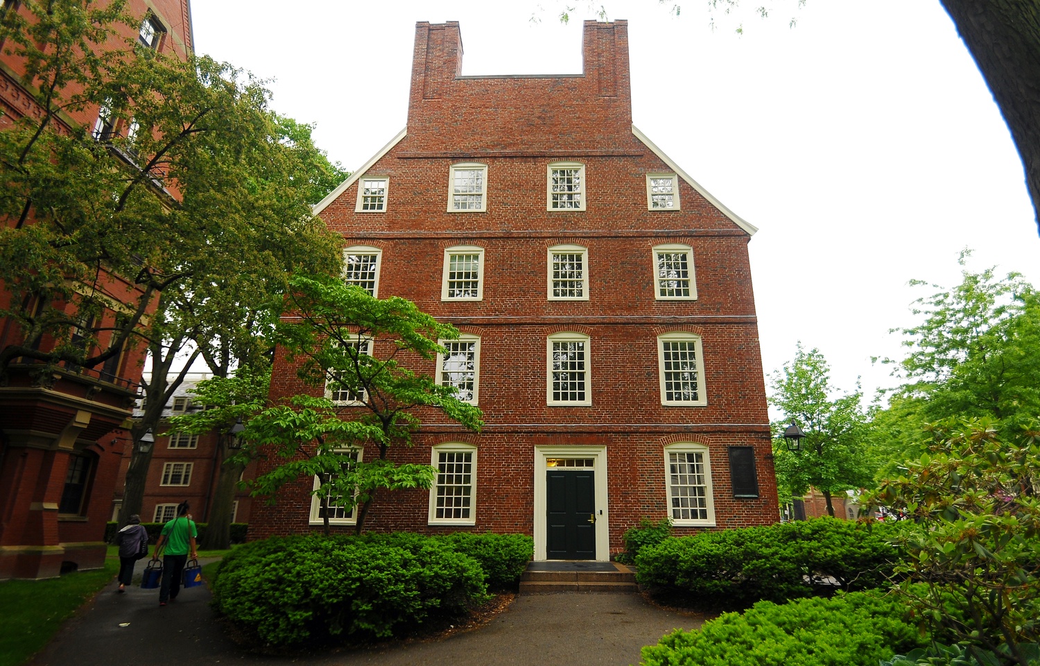 Massachusetts Hall, the home of Harvard's central administration.