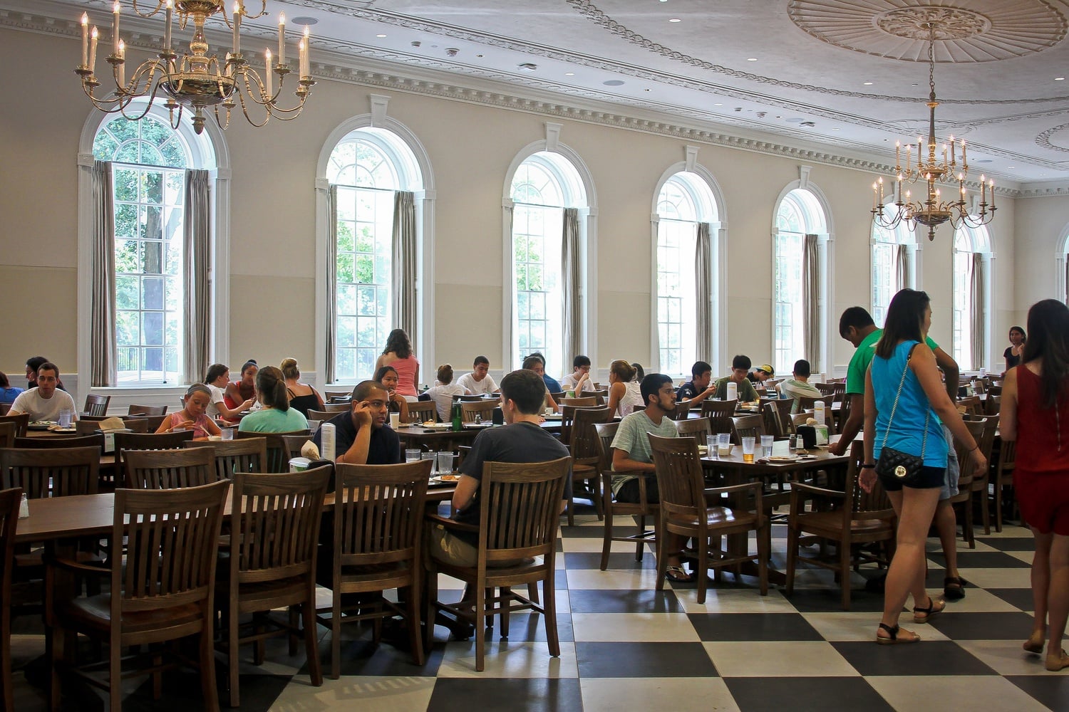 The renovation of Leverett's McKinlock Hall included the first dining hall renovation of the House Renewal process.