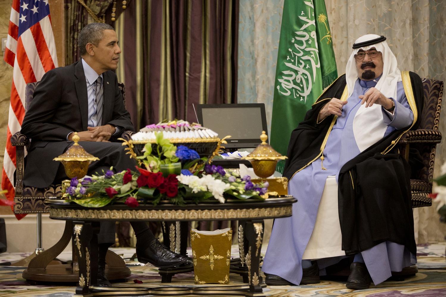 Obama meeting with King Abdullah of Saudi Arabia