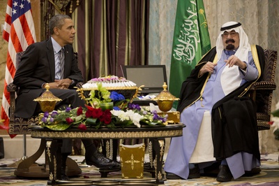 Cover image for Obama Meets With Saudi King
