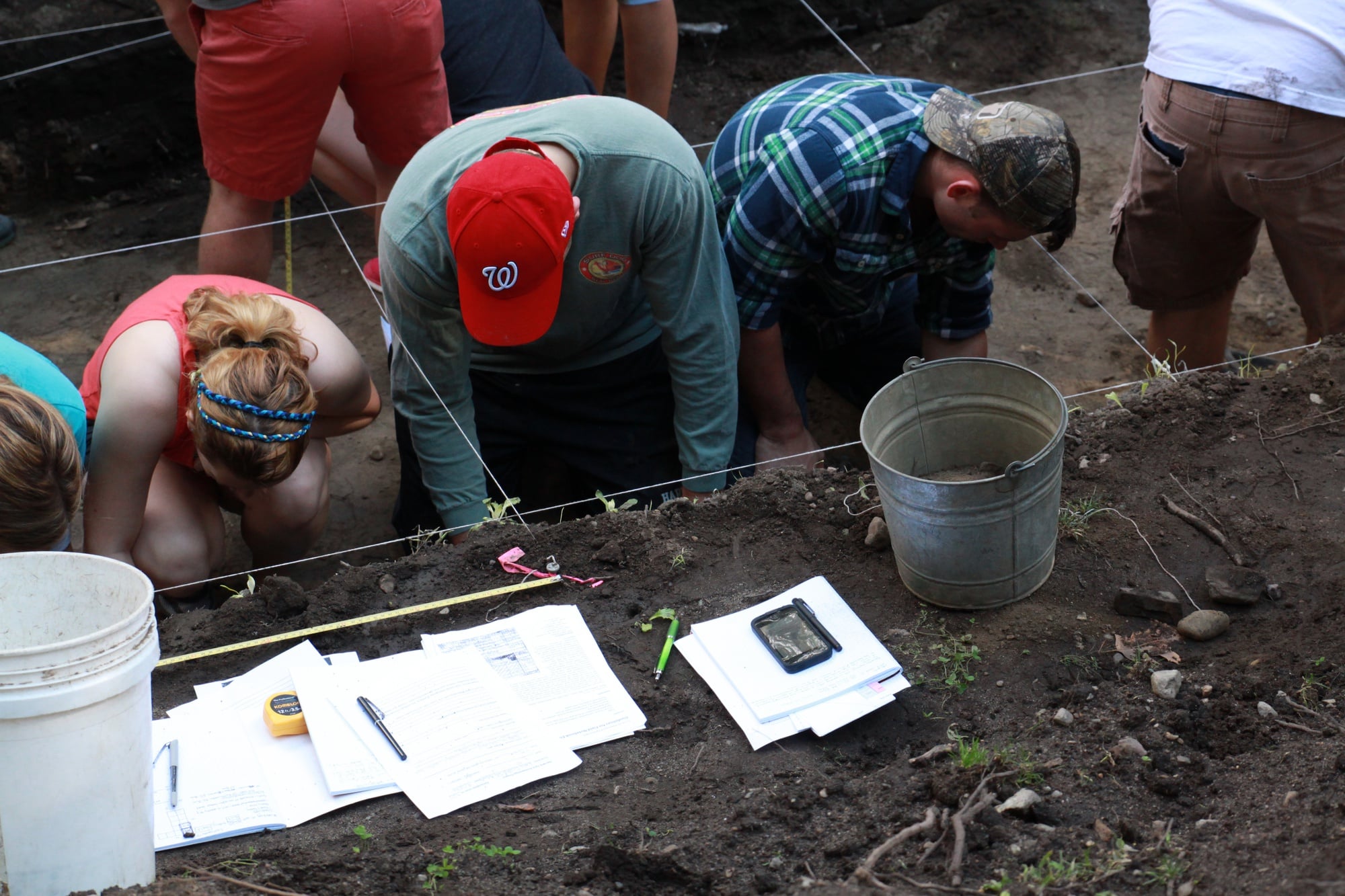 The goal of the Harvard Yard excavation is to learn more about the history of the Indian College and other early Harvard structures.