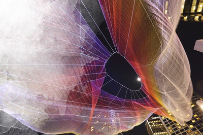 Cover image for Echelman string sculpture