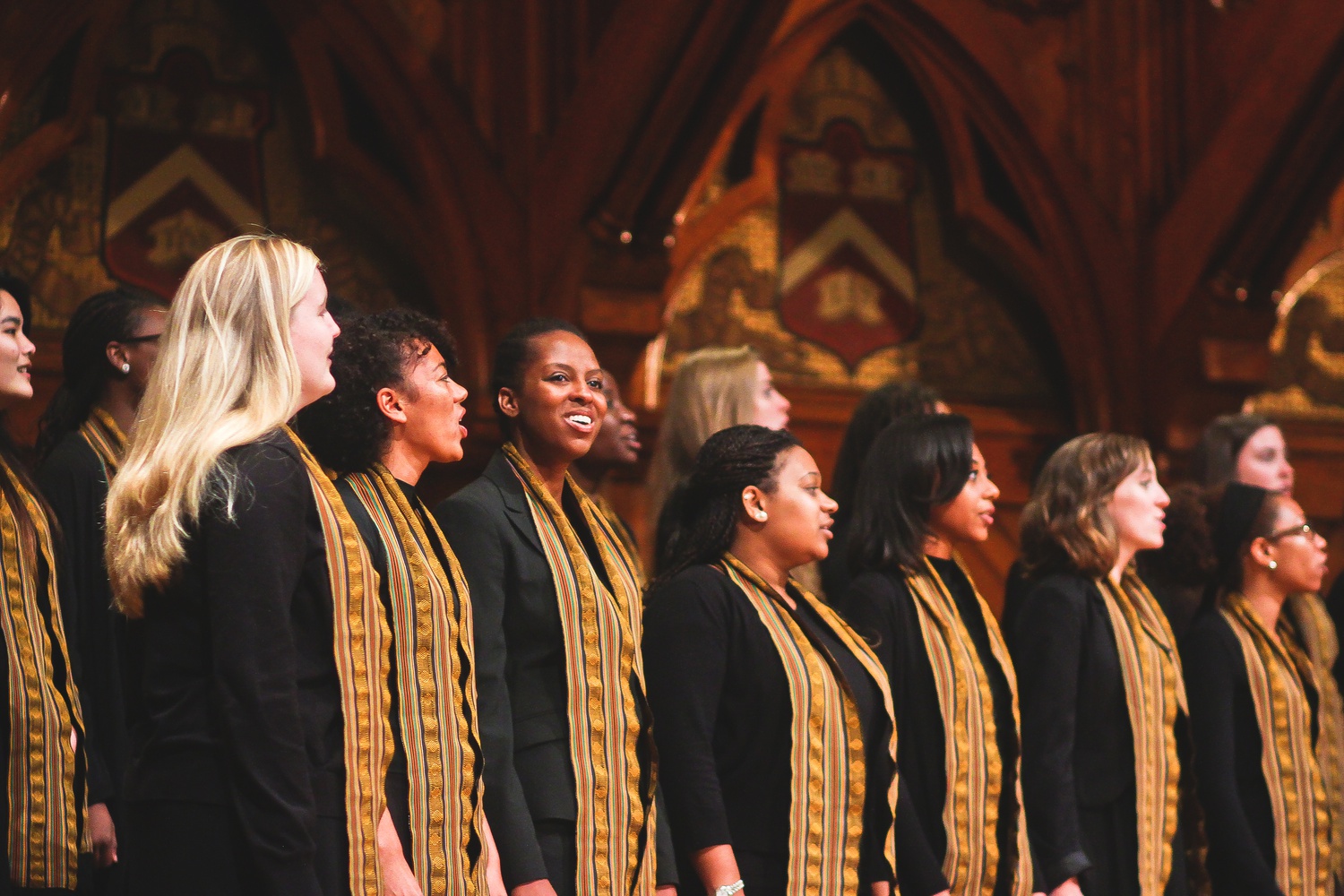 The Kuumba Singers of Harvard College performed at the W.E.B. Du Bois medal ceremony Tuesday afternoon.
