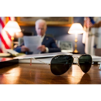 Cover image for biden ray bans