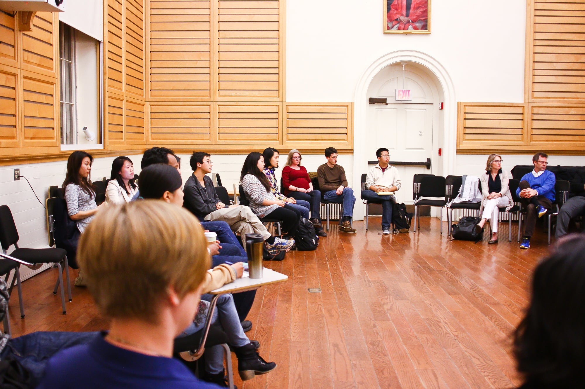Concerned students gathered for a community conversation in Holden Chapel on Oct. 8 evening in regard to the recent string of emails targeting predominantly Asian-American women on campus.