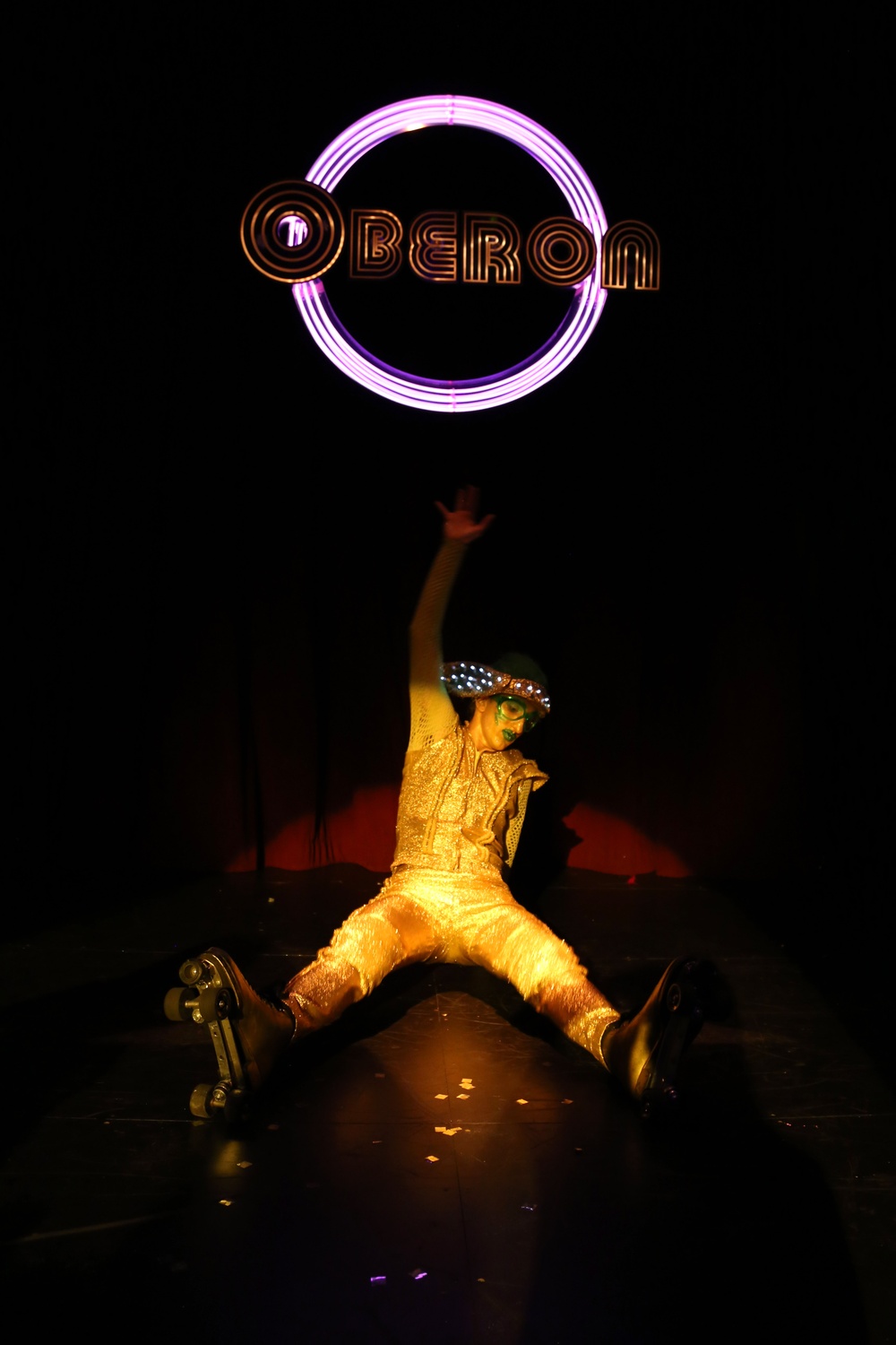 Mauriello pushes his physical limits during The Donkey Show.