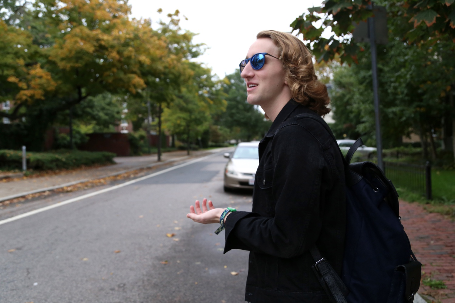 Mauriello heads to rehearsal for "Little Murders" at the SOCH during the afternoon. 
