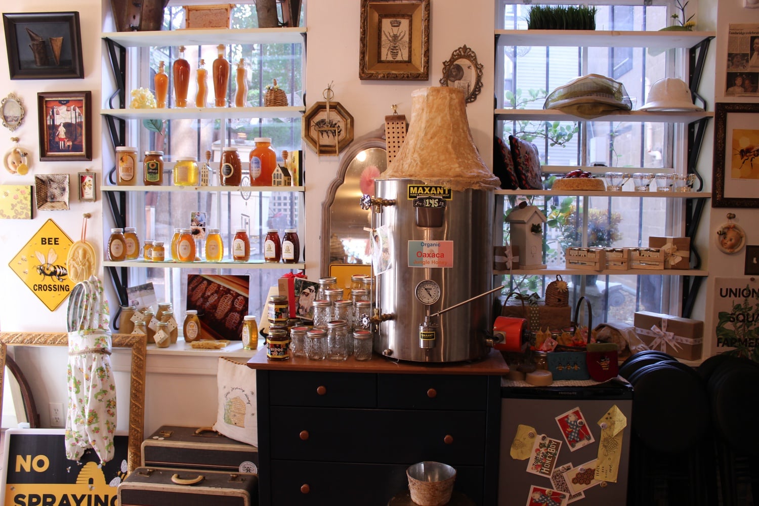 Follow the Honey sells honey from not only local sources but also other parts of the world on tap. This season's offering includes honey from the store owner's partners in Oaxaca, Mexico.