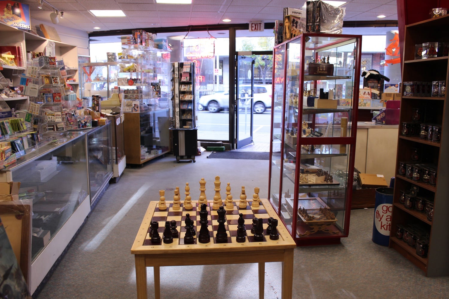 The interior of The Games People Play, filled with a variety of games and toys.