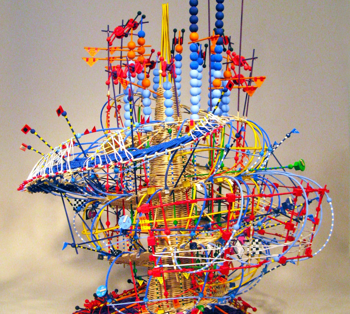 "Hurricane Noel," a 2007 work by Nathalie Miebach, blends data and sculpture together.