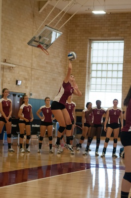 Cover image for Women's Volleyball Downs Dartmouth in Straight Sets
