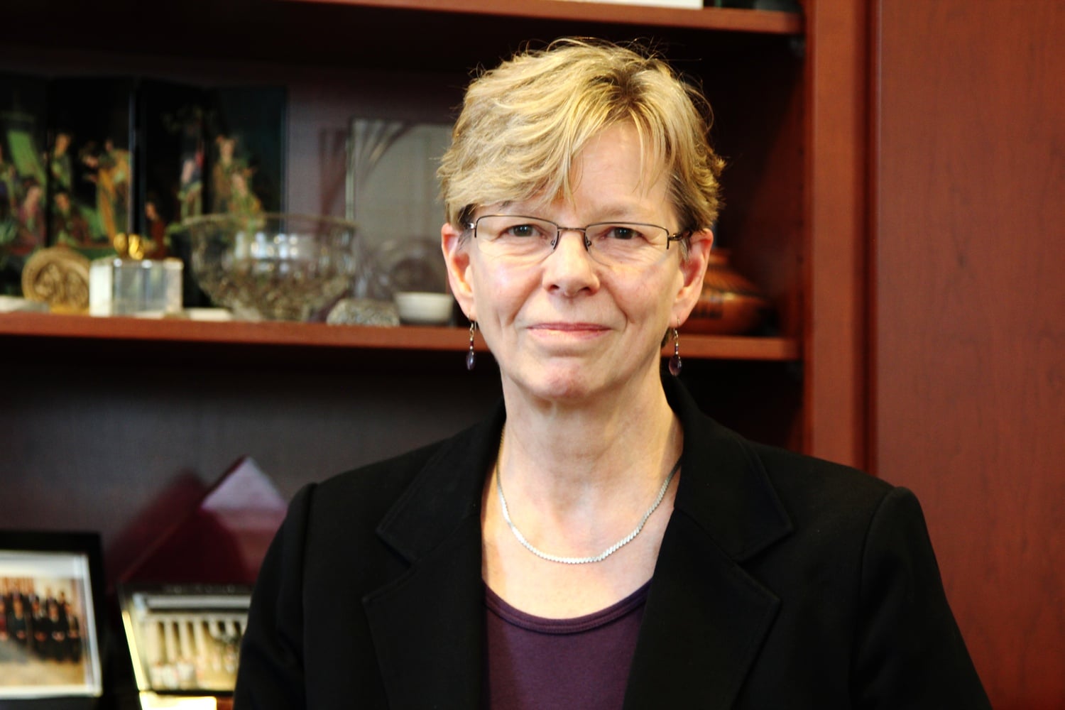 Cherry A. Murray, the dean of School of Engineering and Applied Science, poses in her office Tuesday afternoon, hours after announcing that she will resign after the end of 2014.