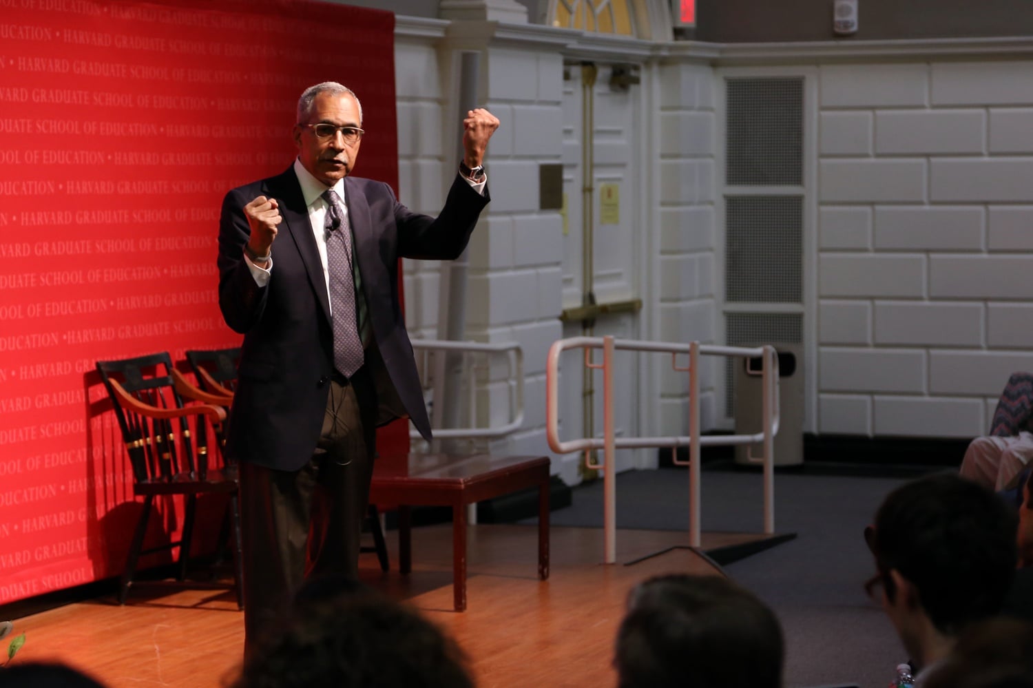 Claude Steele, author of 'Whistling Vivaldi: And Other Clues to How Stereotypes Affect Us and What We Can Do,' speaks at the Graduate School of Education Wednesday.