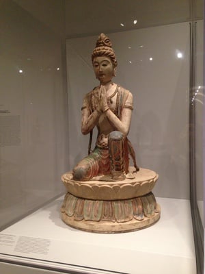 Cover image for “Kneeling Attendant Bodhisattva (from Mogao Cave 328),” unidentified artist