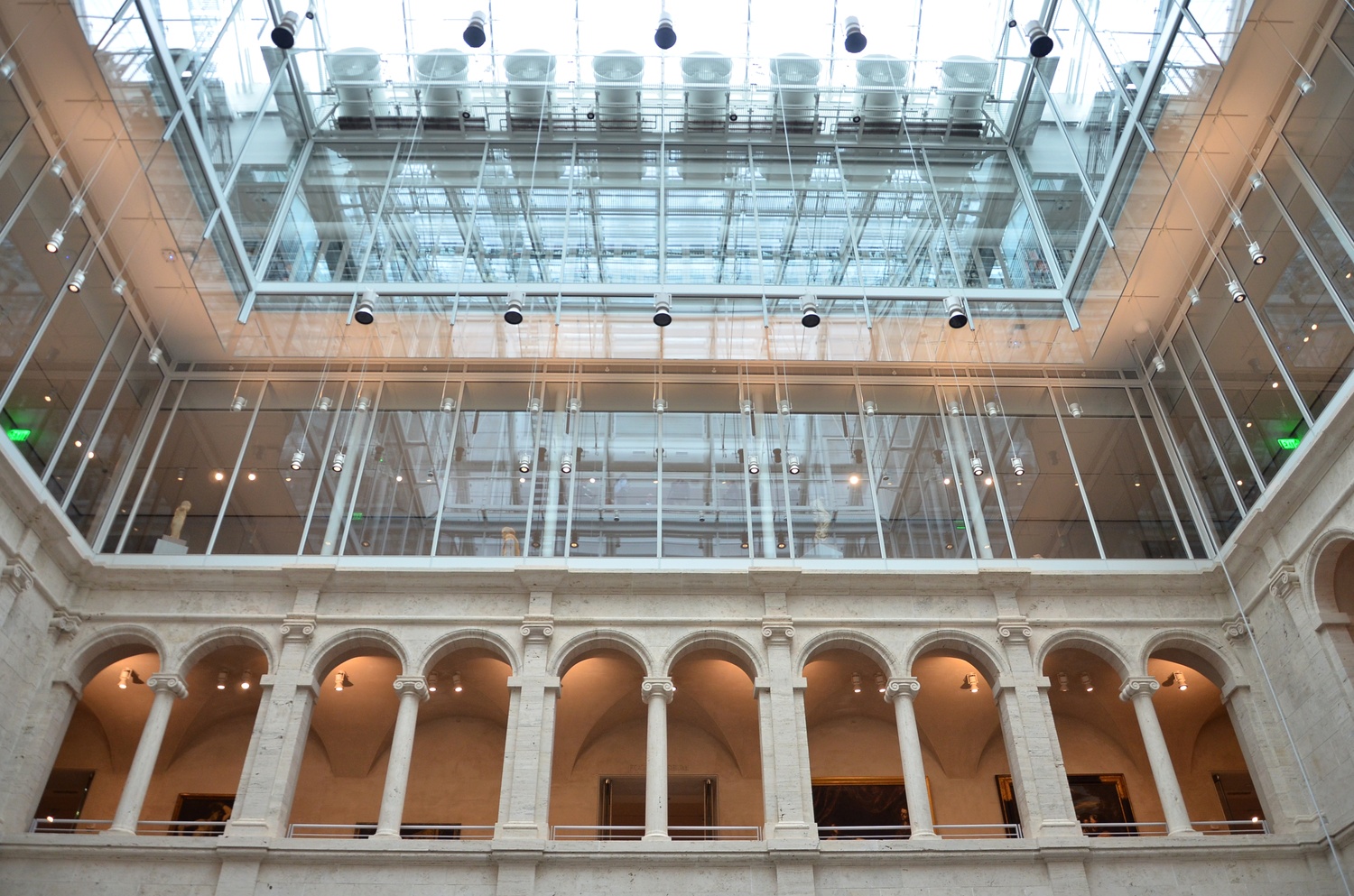 Detail of the Light Machine at the renovated Harvard Art Museums. 