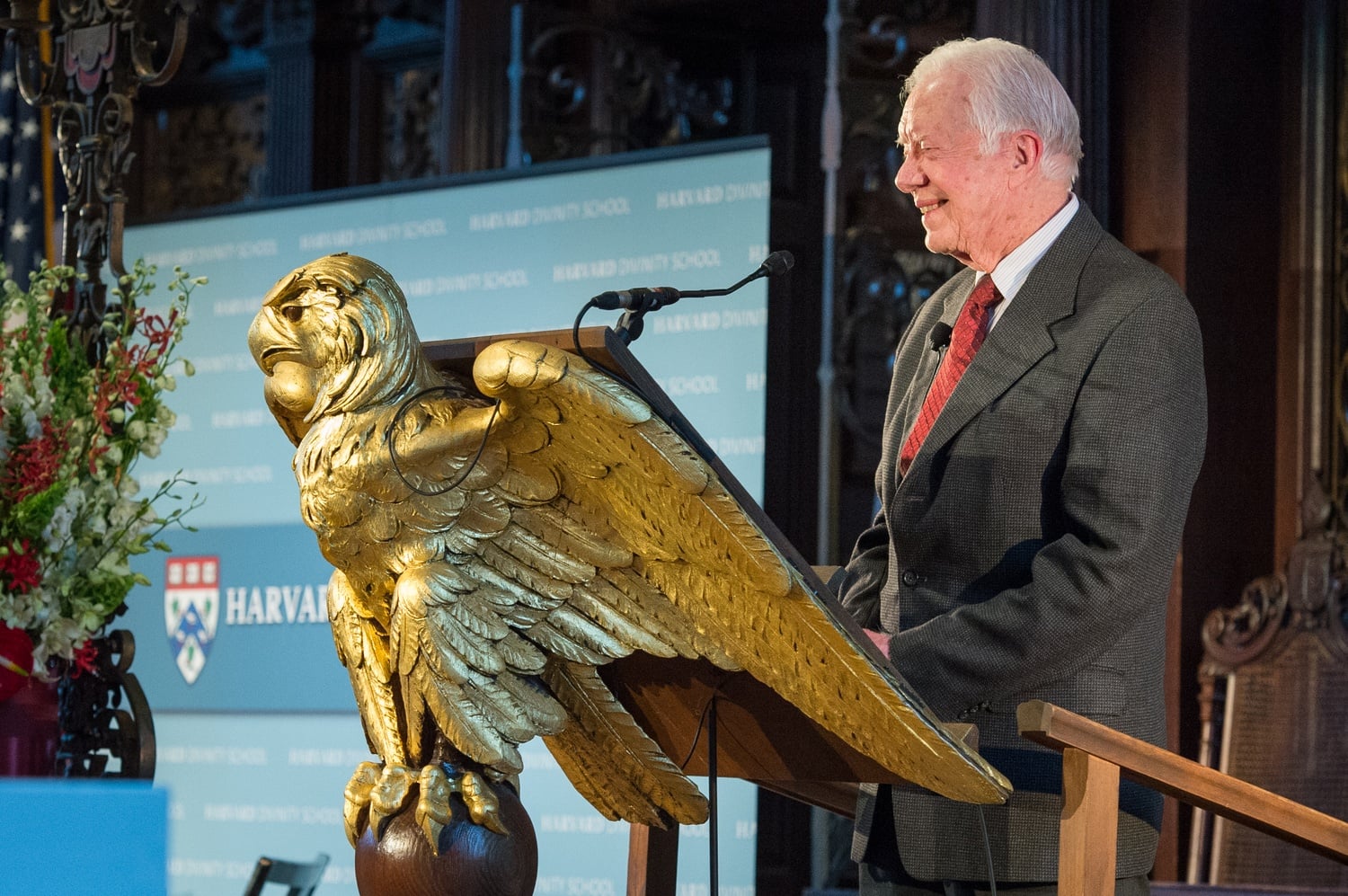 The 39th President of the United States visited campus today.
