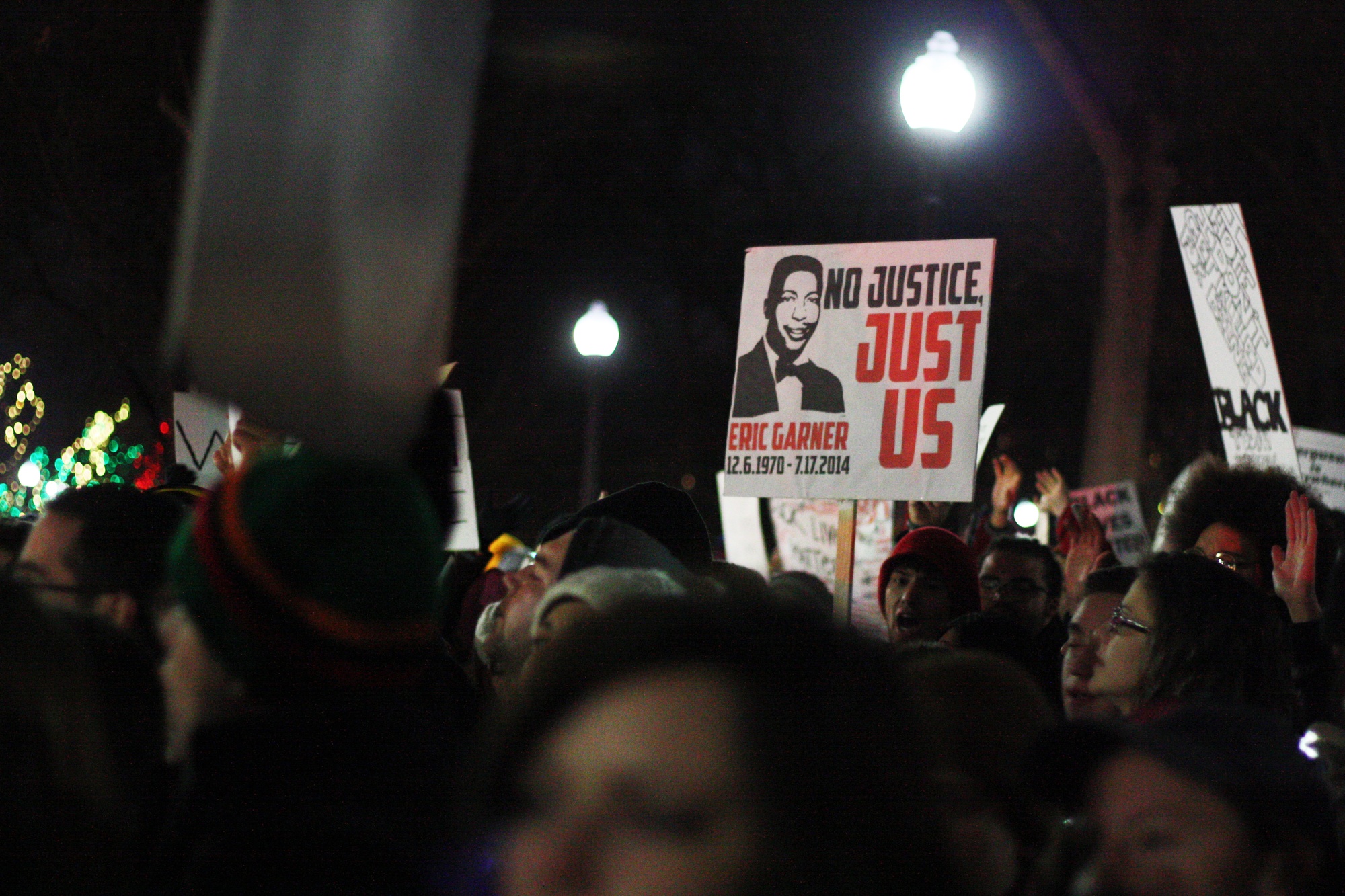 Protestors in Boston Common.