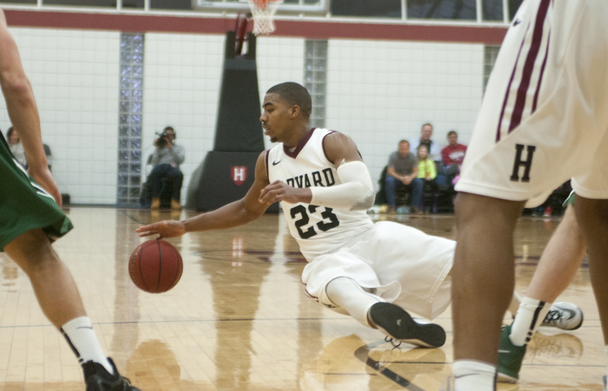 The Crimson turned the ball over 18 times in a loss to Dartmouth on Saturday. Senior wing Wesley Saunders had 13 points but also recorded six turnovers.