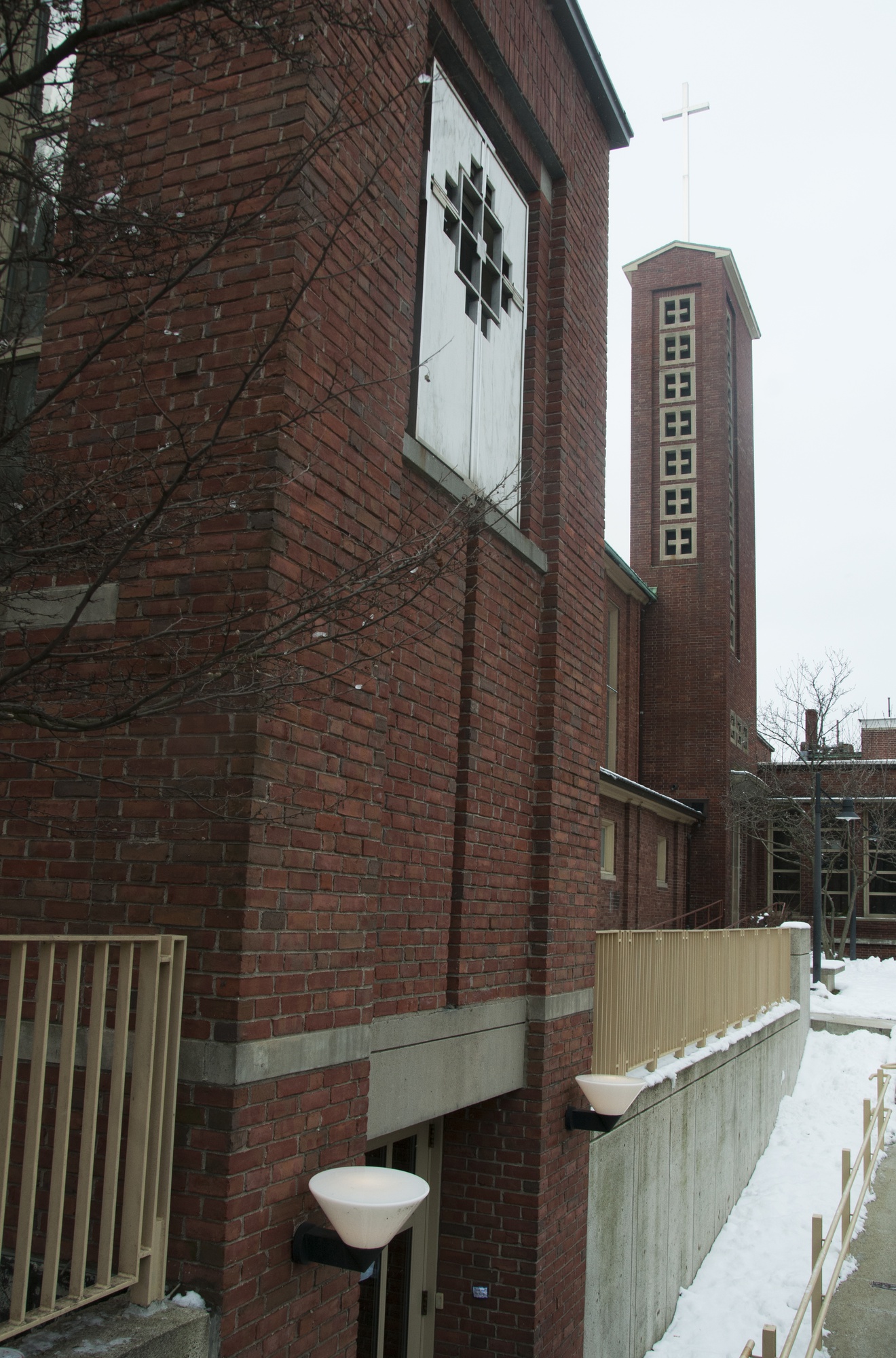 The Harvard Square Homeless Shelter stays open all day when the City of Cambridge has declared a snow emergency, as the city did Monday.