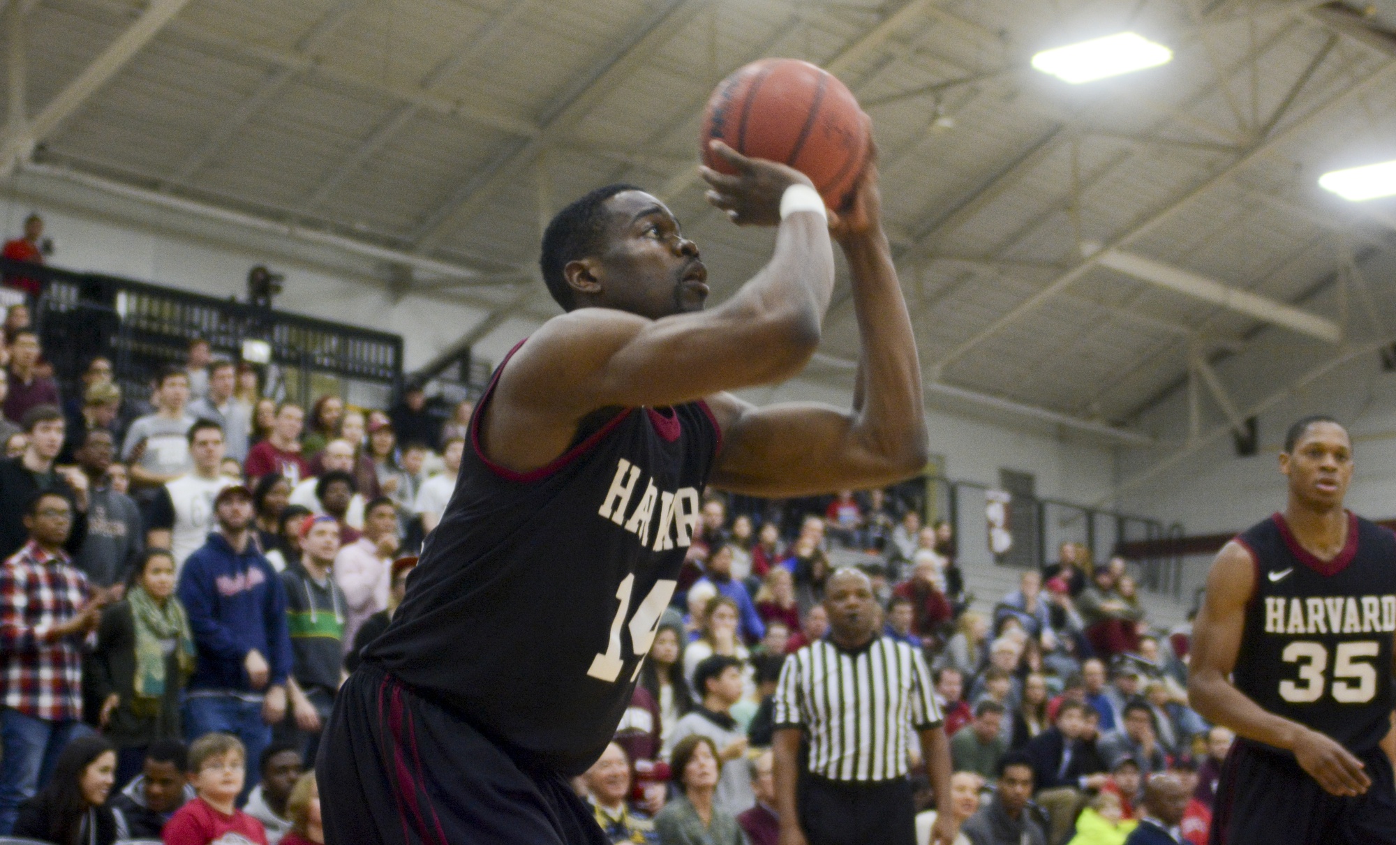 Senior Steve Moundou-Missi led the scoring charge for the Crimson, adding 12 points on the night.