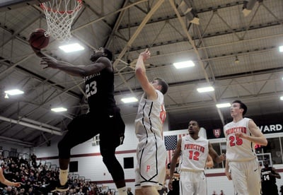 Cover image for Men's Basketball Tops Princeton, Grabs Sole Possession of First in Ivy League