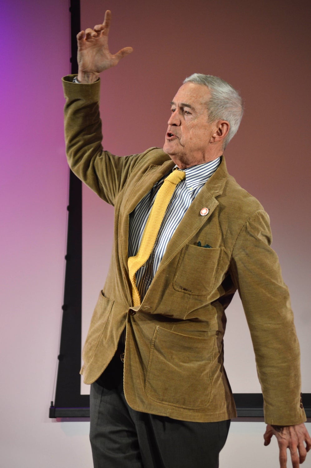 Harvard Professor Thomas F. Kelly demonstrates a scene from Stravinsky's "Rite of Spring" in the opening of the recently relocated Harvard Ed Portal.