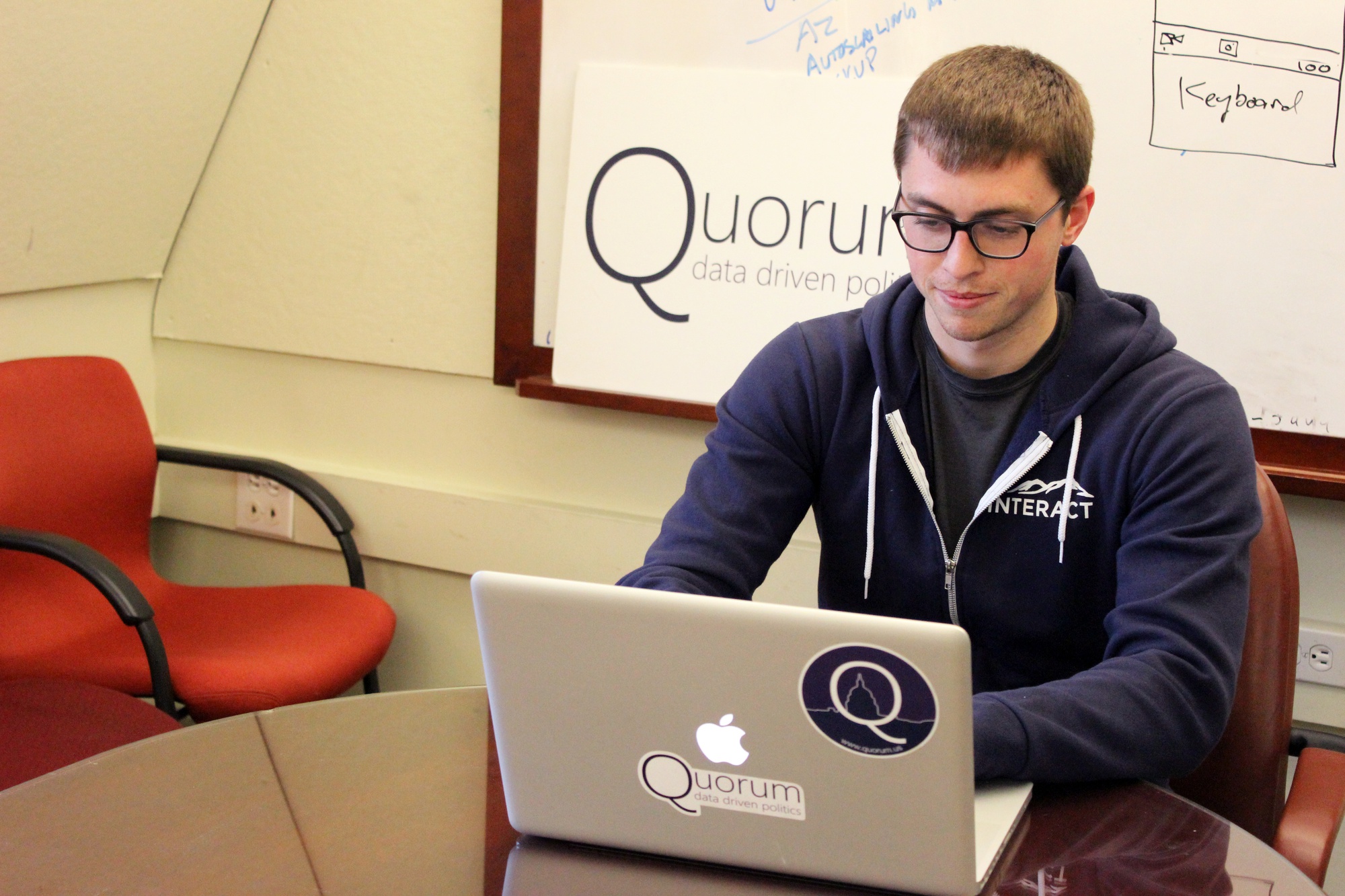 Jonathan A. Marks '15 is one of the cofounders of Quorum, which uses quantitative data to evaluate members of the United States Congress.