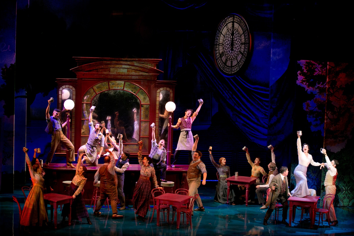 The cast of "Finding Neverland," A. R. T. The musical originated in Boston and went to Broadway.