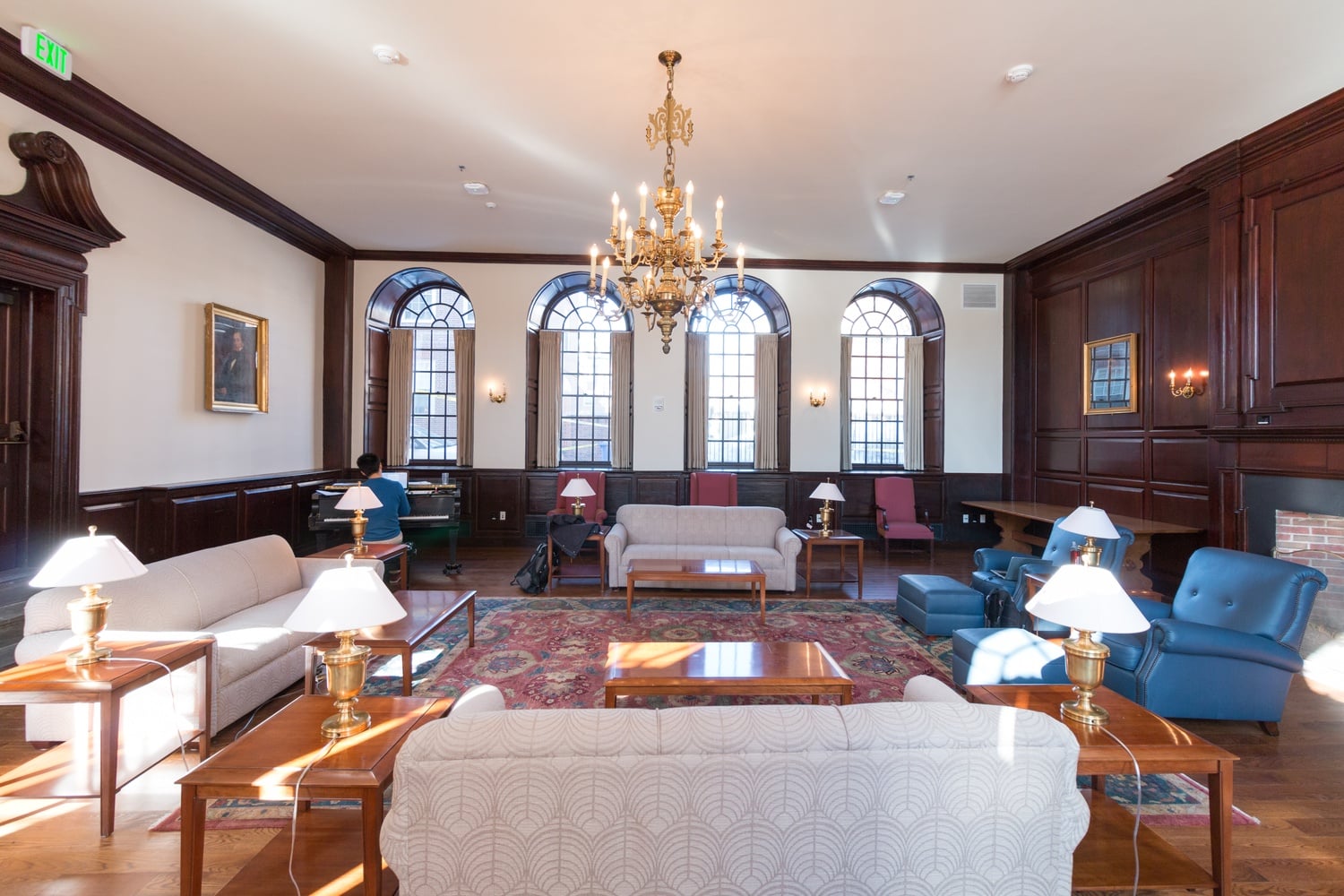 The Junior Common Room in Leverett House
