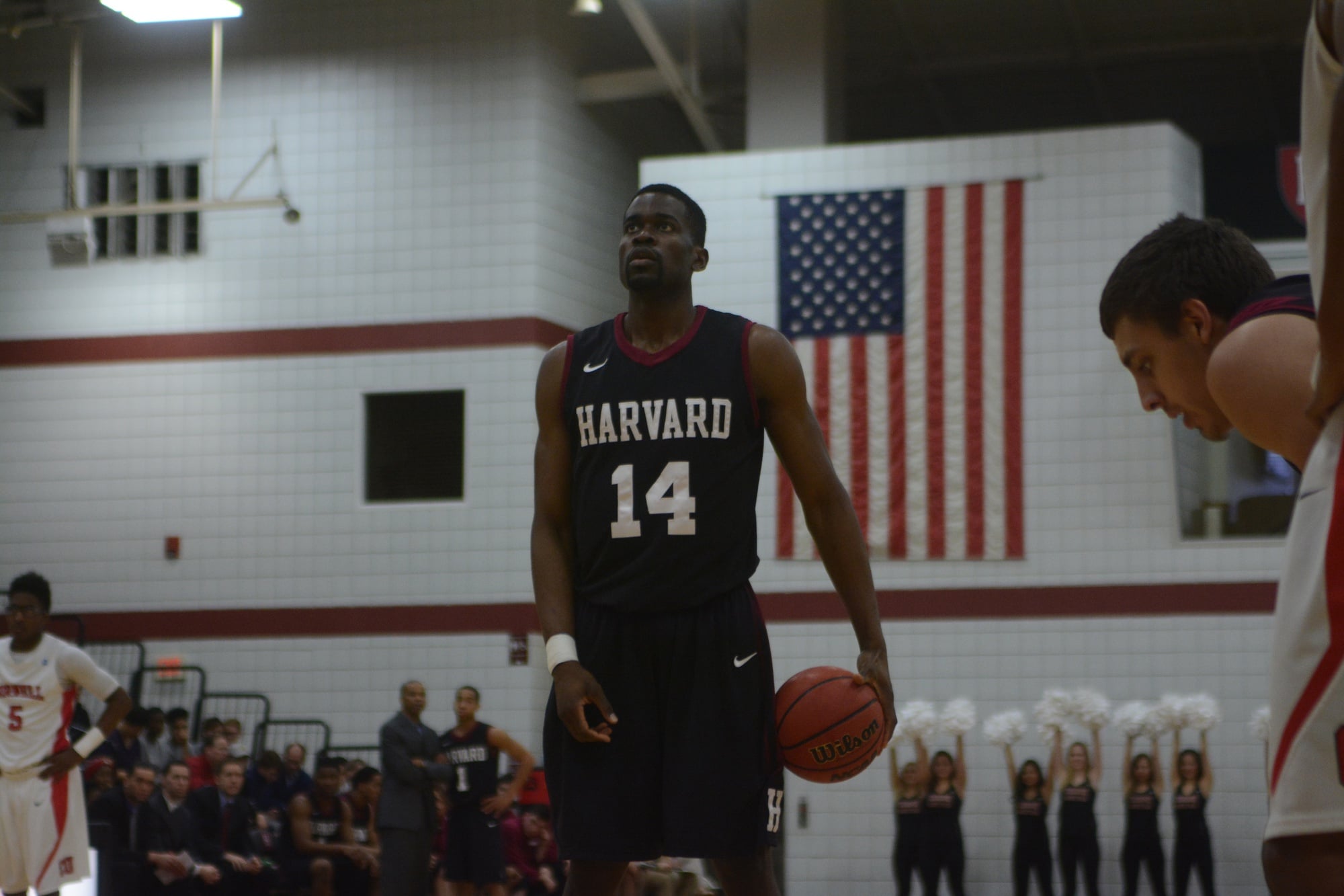 Senior forward and recently announced Ivy League Defensive Player of the Year Steve Moundou-Missi ranks third in Harvard history with 128 career blocks.