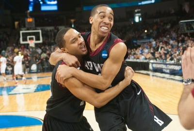 Cover image for Former Faces of Men's Basketball Watch, Cheer on From Afar