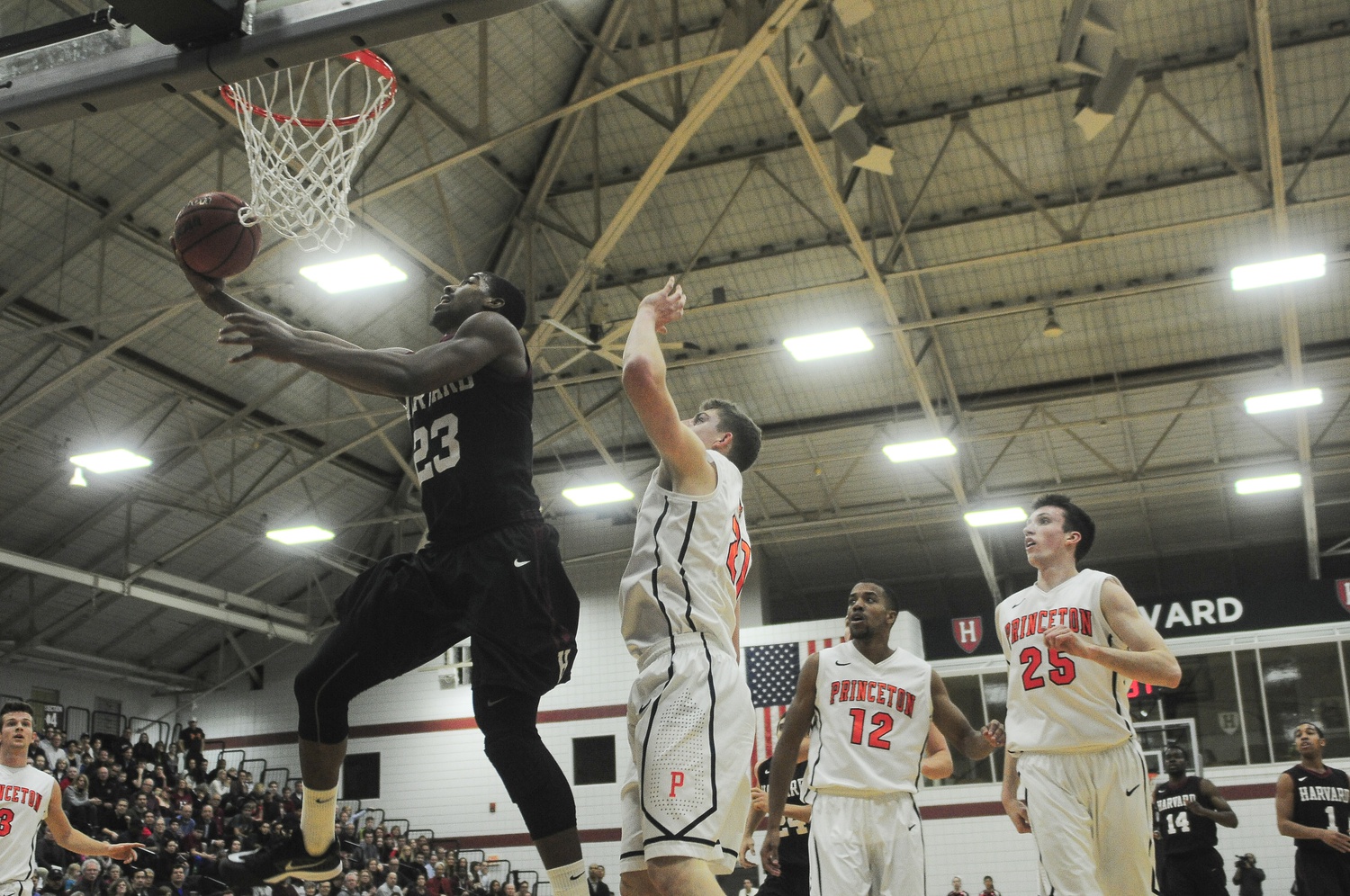 Harvard win, 63-55