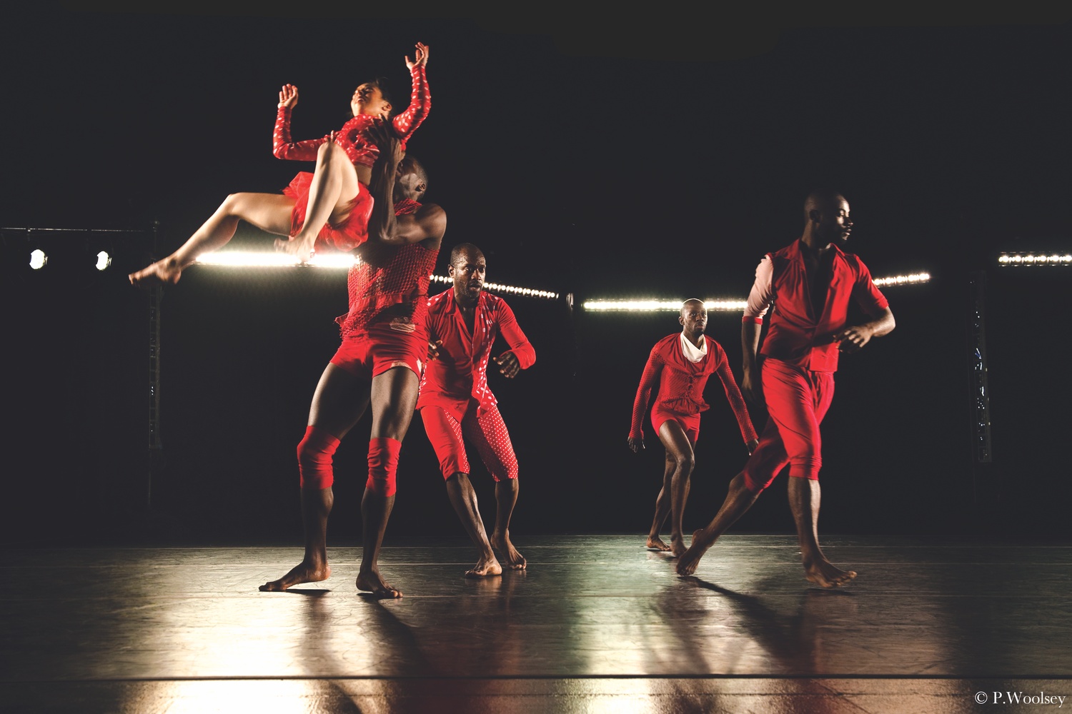 Members of Reggie Wilson's Fist & Heel Performance Group dance in the Boston debut of Moses(es) at the ICA on Friday.