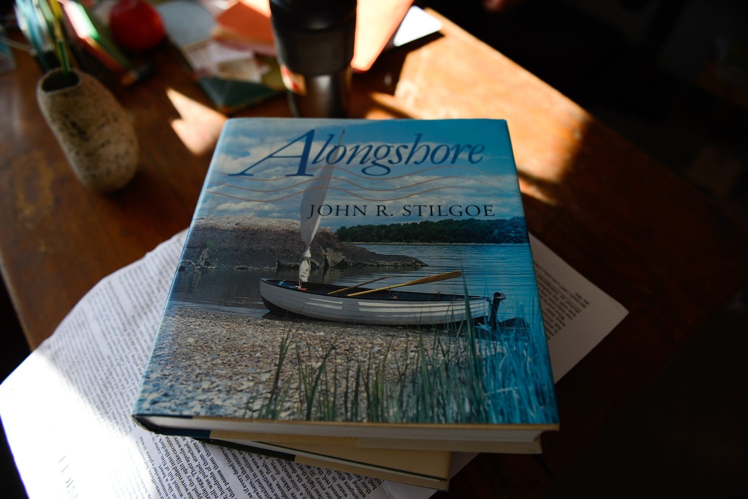 Alongshore is one of Stilgoe's 10 books, published in square format.