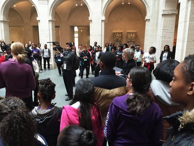 Cover image for Mott Hall Bridges Academy Visited Harvard