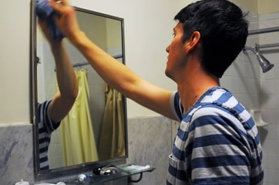 Cover image for Dorm Crew Adapts as House Renewal Increases Hall Baths