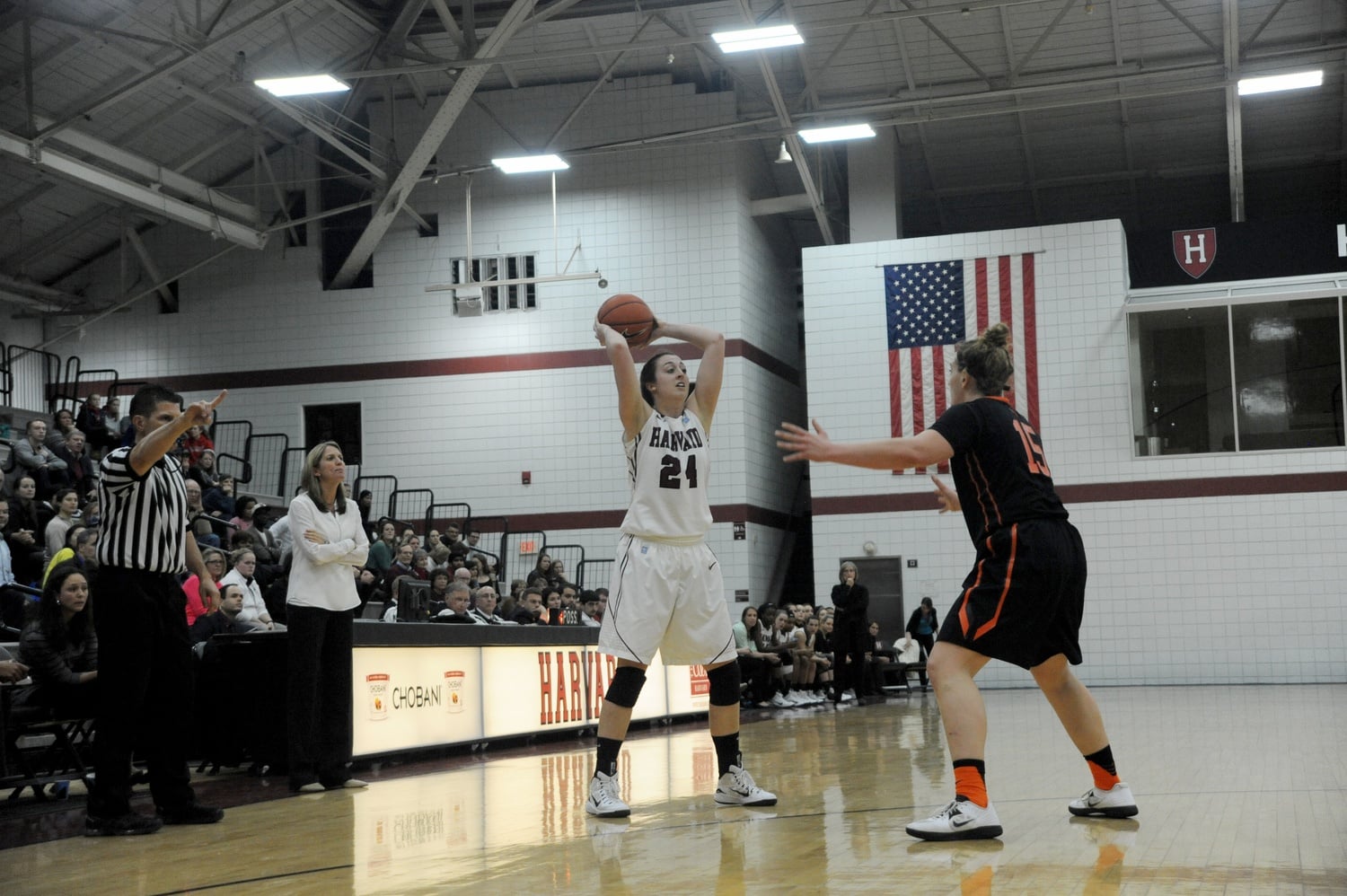 Co-captain AnnMarie Healy put up a team-high 13 points in the team's loss to URI