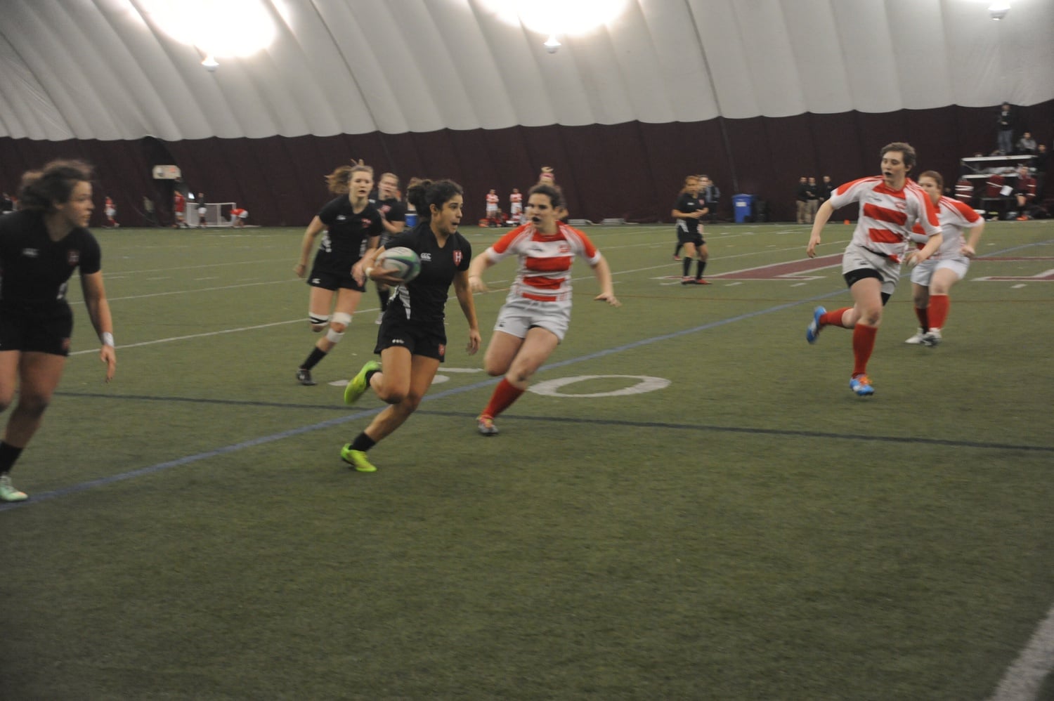 The Harvard rugby team looks to earn the Ivy League title this weekend in sevens play against stiff competition.