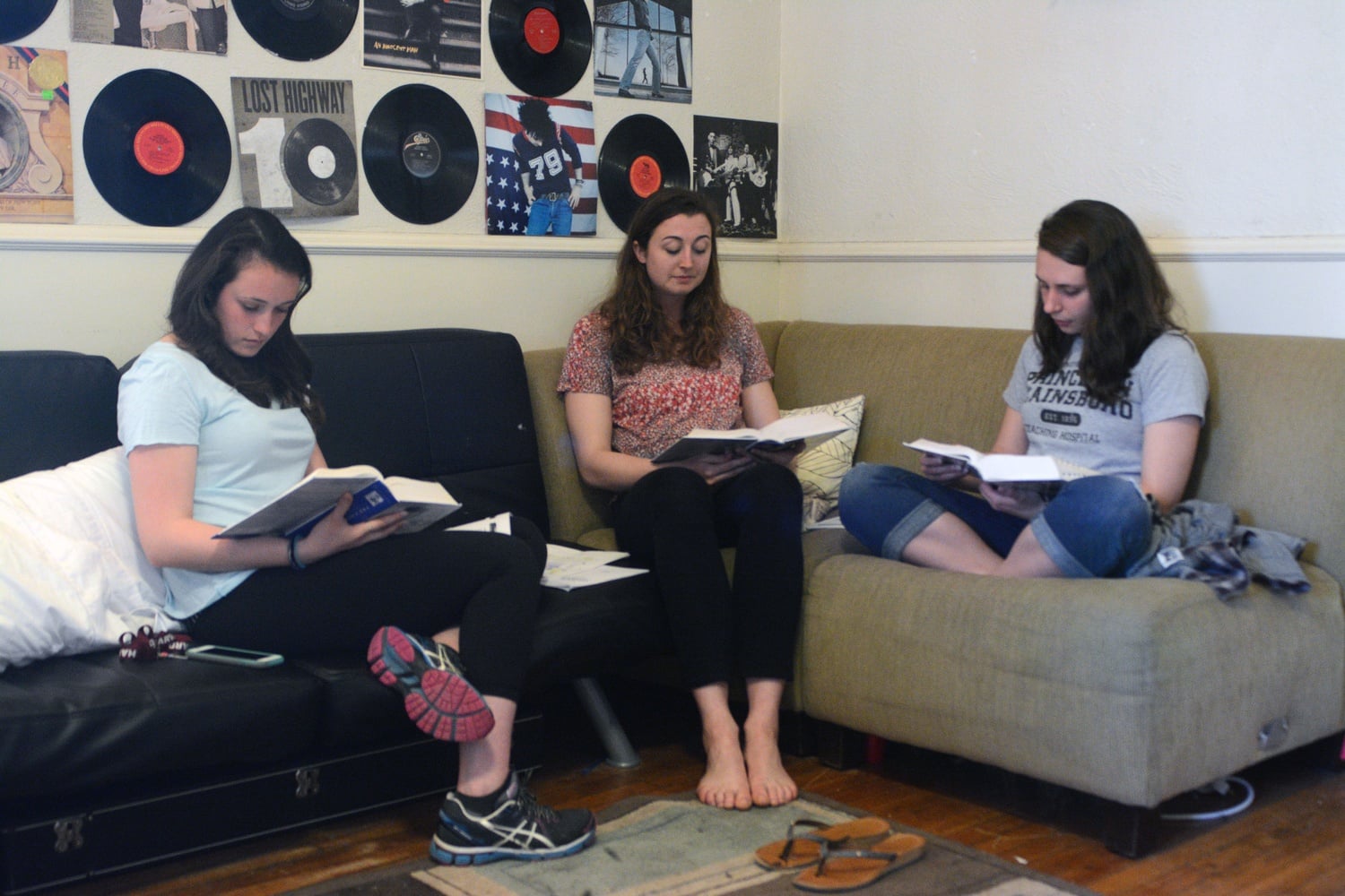 Junior AnnMarie Healy hosts a weekly bible study for female student-athletes in her fourth-floor Kirkland common room. 