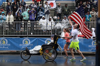 Cover image for Bombing Memories Still Lingering, Harvard Affiliates Run Marathon