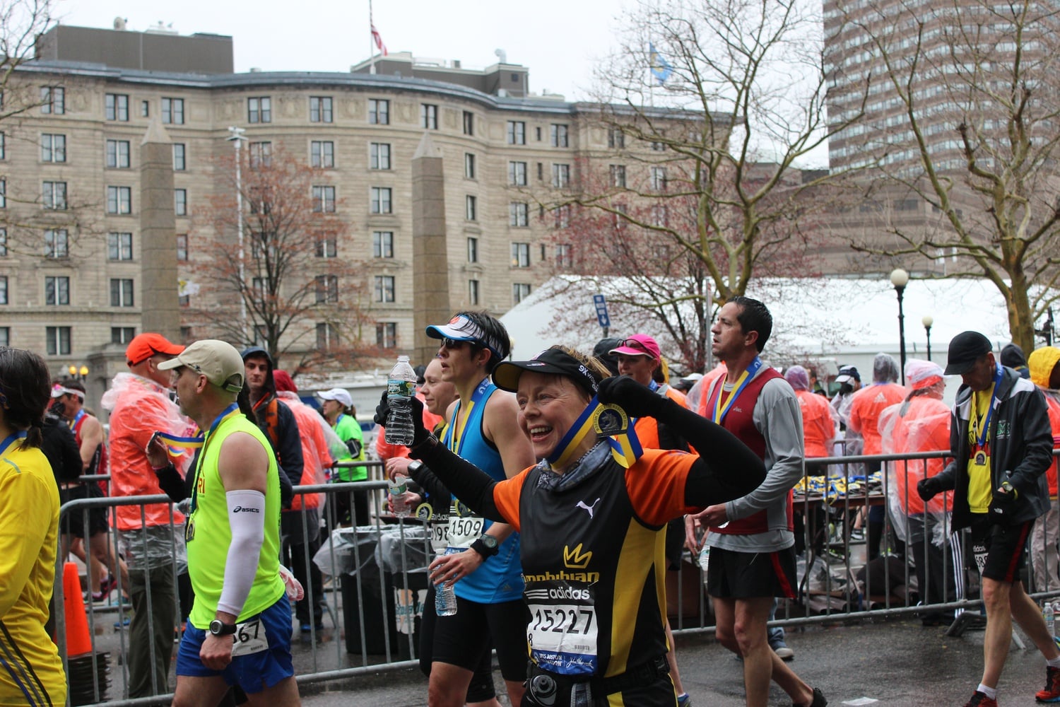 Runners Celebrate At End of Marathon | News | The Harvard Crimson