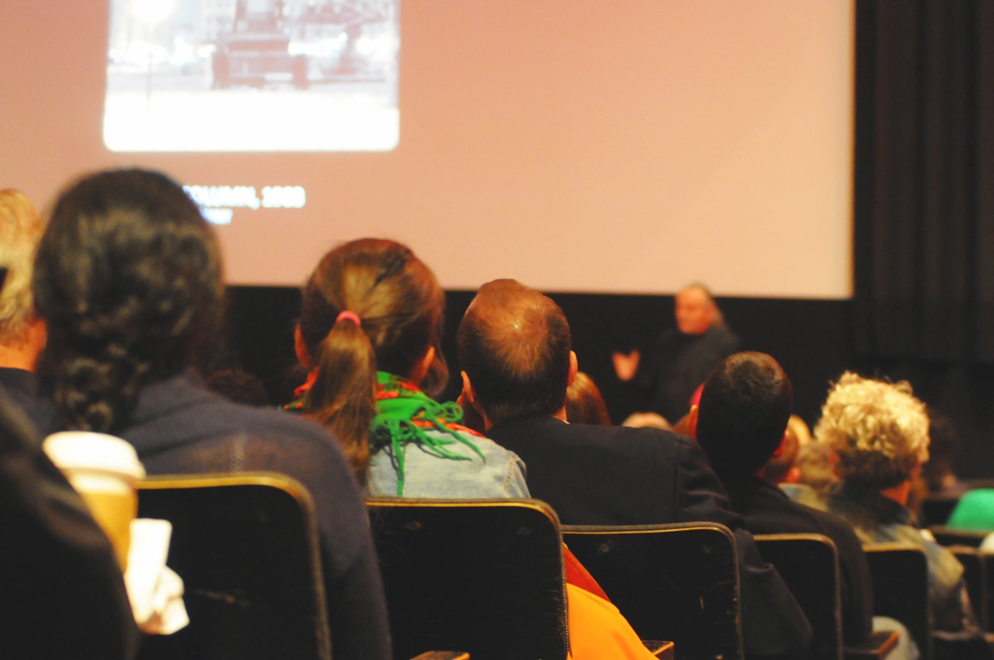 Krzysztof Wodiczko talks about his most recent installation of the John Harvard Projection, as well as past work on other historic monuments. The talk was held at the Carpenter Center for the Visual Arts on Thursday evening.