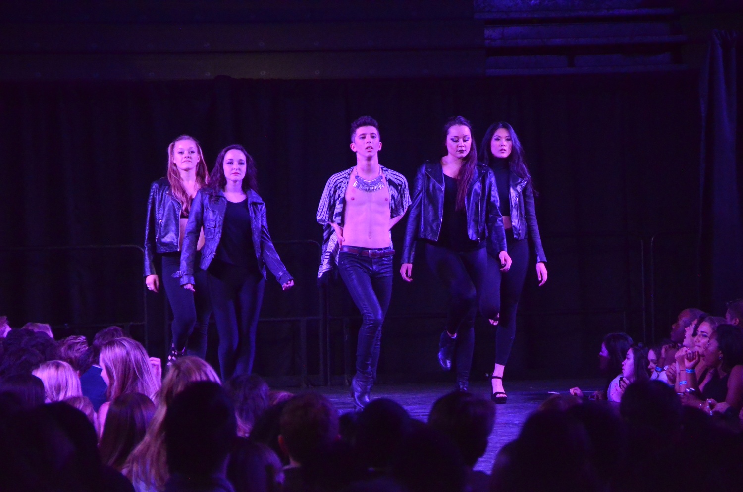 Students perform in campus charity fashion show Eleganza 2015: "Pandora's Box" at Lavietes Pavilion last Saturday evening. The show, which is one of the largest student events at Harvard University, sold out its performance, with all proceeds going to the Boston Center For Teen Empowerment.