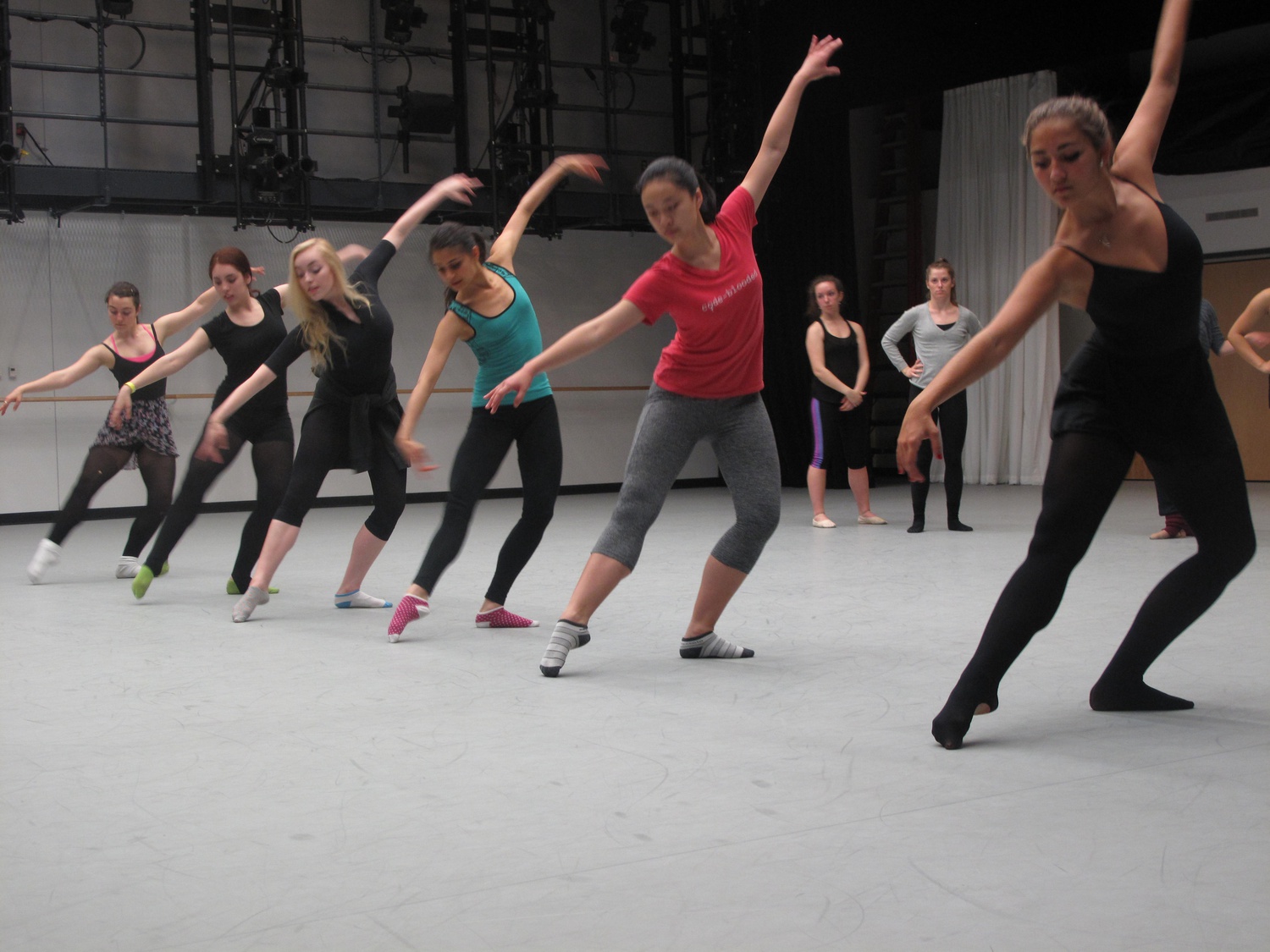 Dancers rehearse in preparation for their performance of "Swan Lake: For the Birds!" on May 2 as the kickoff event for Arts First 2015.