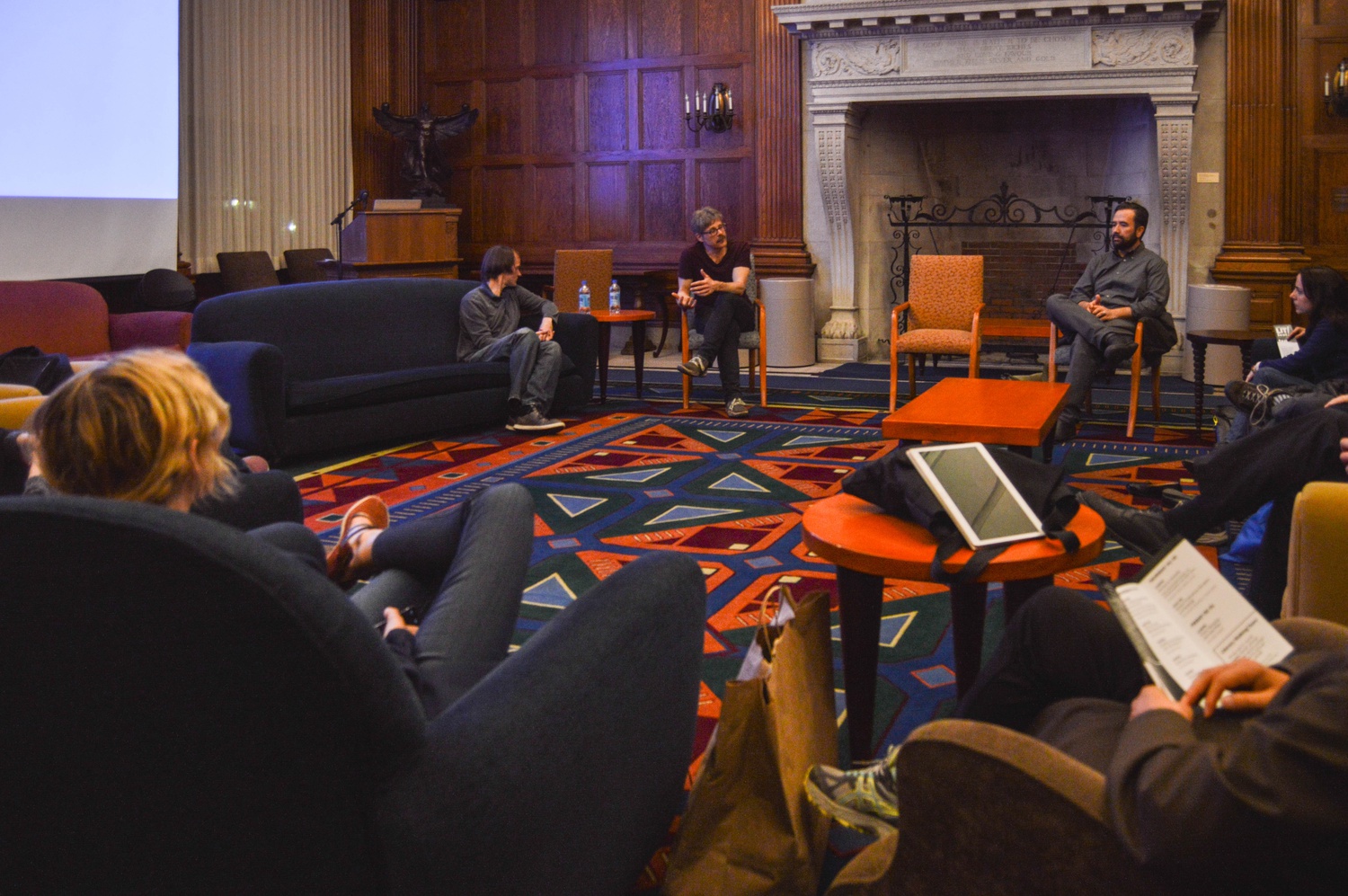 Matthew Battles talks about similarities in poetic style between works of different epochs as part of "re-verse: A Participatory Evening of Poetry." The event engaged with the metaLAB @ Harvard, an interdisciplinary teaching unit, and was part of the week-long Harvard LITFest.