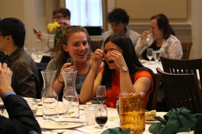 Cover image for Former FOP-mates at Senior Dinner