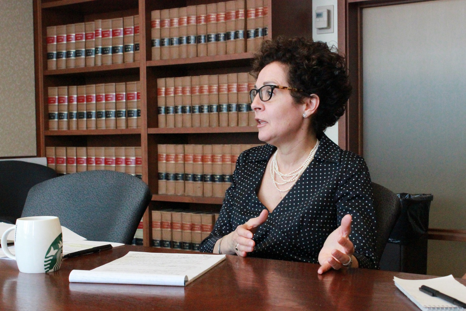 Mia Karvonides, the Title IX coordinator at Harvard, spoke to the Crimson on 5/21 about Harvard's first year enforcing a new sexual harassment policy.