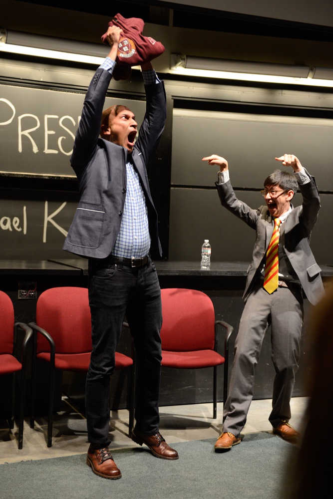 The student comedy group the Immediate Gratification Players honored Keegan-Michael Key as IGP Player of the Year in February.